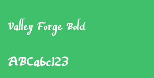 Valley Forge Bold