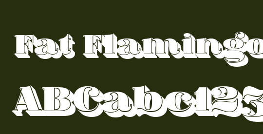 Fat Flamingo5 Shadow Fill