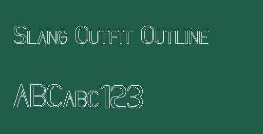 Slang Outfit Outline