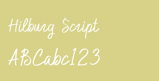 Hilburg Script
