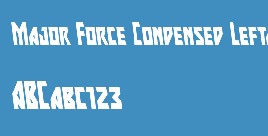 Major Force Condensed Leftalic
