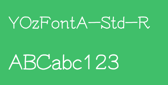 YOzFontA-Std-R