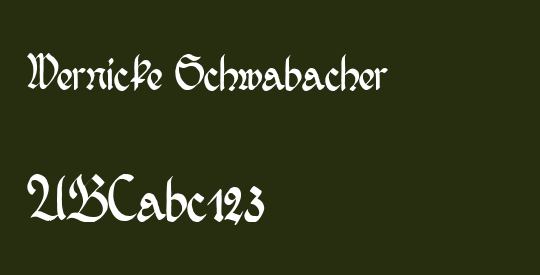 Wernicke Schwabacher