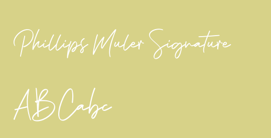 Phillips Muler Signature