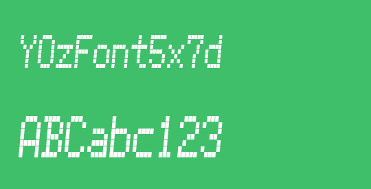 YOzFont5x7d