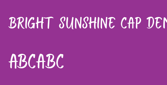 Bright Sunshine Cap Demo