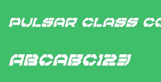 Pulsar Class Condensed Italic