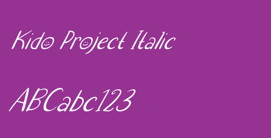 Kido Project Italic