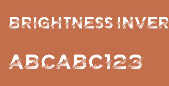 Brightness Inverted
