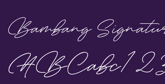 Bambang Signature vol 2.0