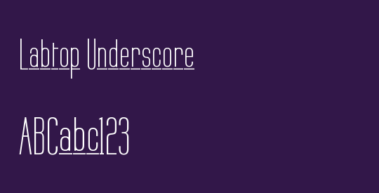 Labtop Underscore
