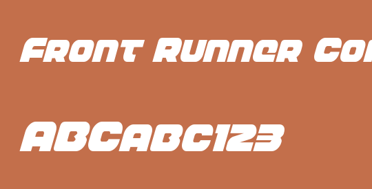 Front Runner Condensed Italic