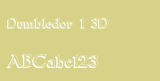 Dumbledor 1 3D