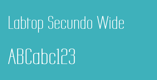 Labtop Secundo Wide