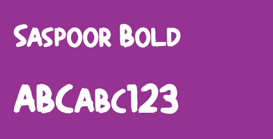 Saspoor Bold