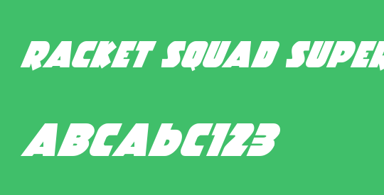 Racket Squad Super-Italic