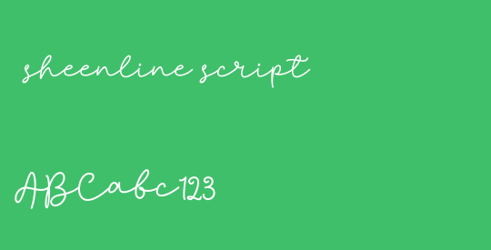 sheenline script
