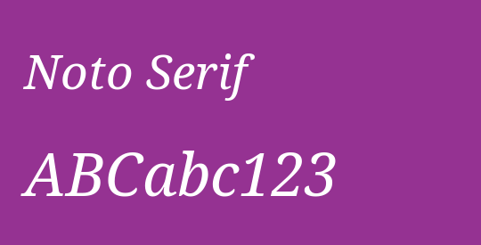Noto Serif