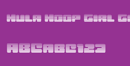 Hula Hoop Girl Gradient