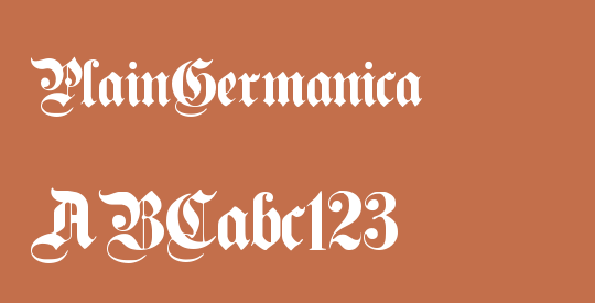 PlainGermanica