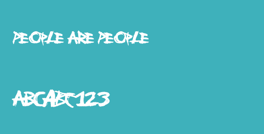 People Are People