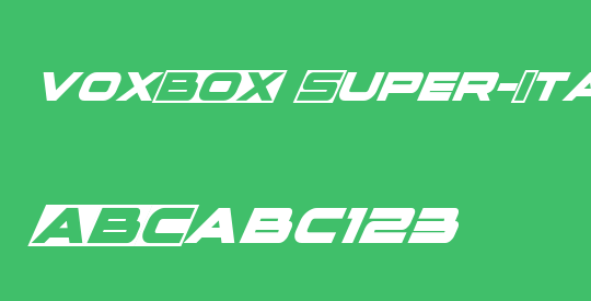 voxBOX Super-Italic