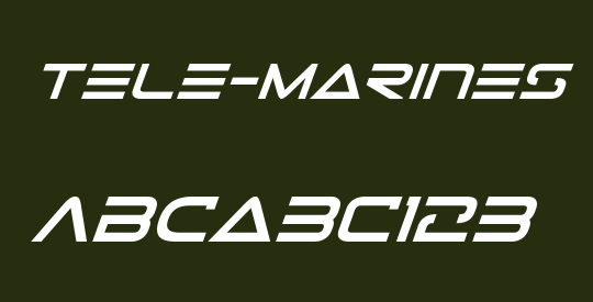 Tele-Marines Bold Italic