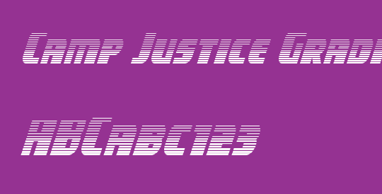 Camp Justice Gradient Italic