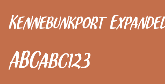 Kennebunkport Expanded Italic