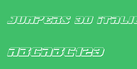 Jumpers 3D Italic