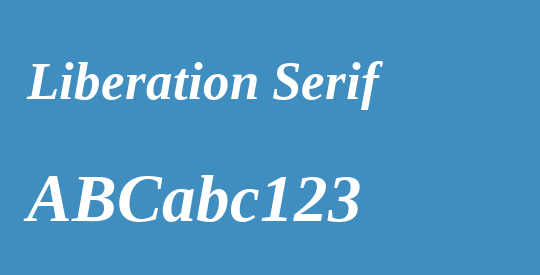 Liberation Serif