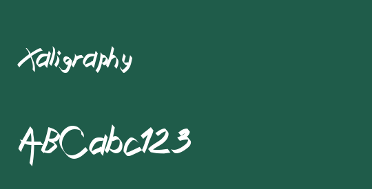 Xaligraphy