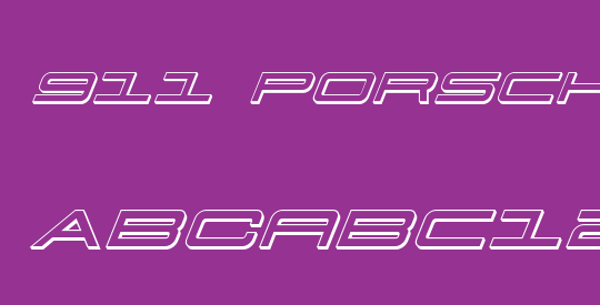 911 Porscha 3D Italic