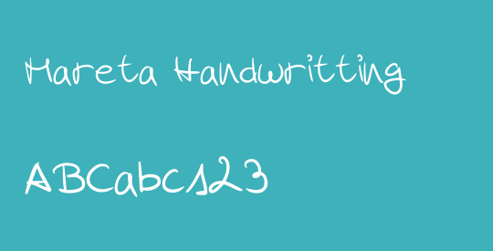 Mareta Handwritting