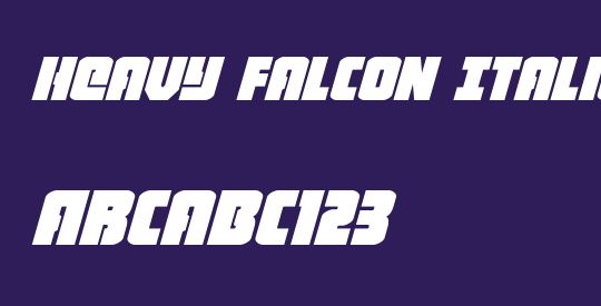 Heavy Falcon Italic
