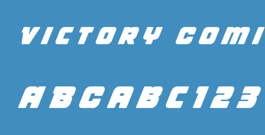 Victory Comics Title Italic