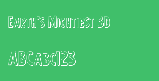 Earth's Mightiest 3D