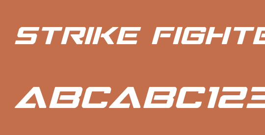 Strike Fighter Expanded Italic