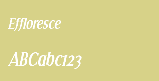 Effloresce