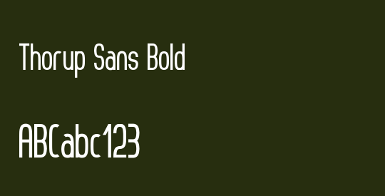 Thorup Sans Bold