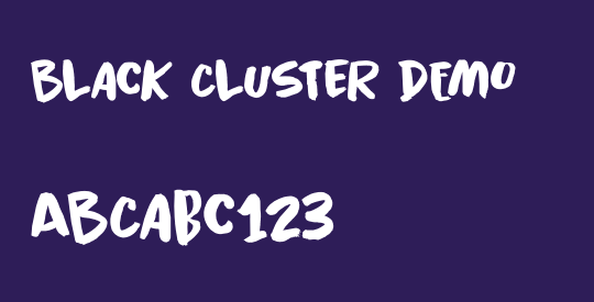 Black Cluster DEMO
