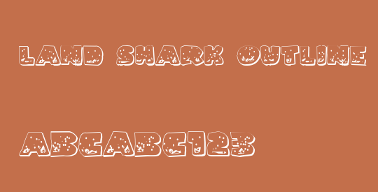 Land Shark Outline Grunge
