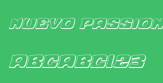 Nuevo Passion 3D Italic