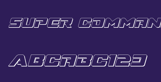 Super Commando 3D Italic