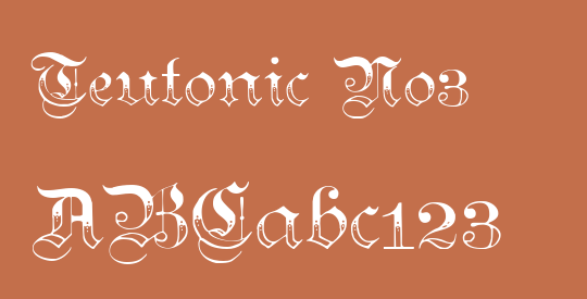 Teutonic No3