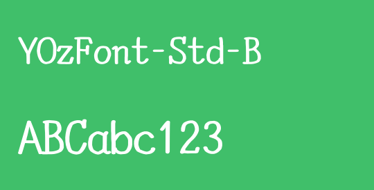 YOzFont-Std-B
