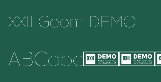 XXII Geom DEMO