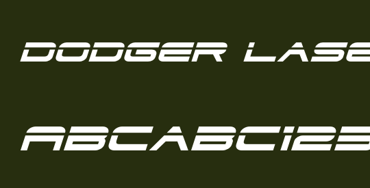 Dodger Laser Italic