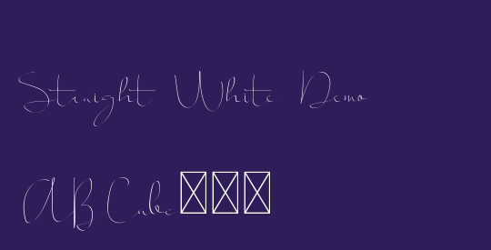 Straight White Demo