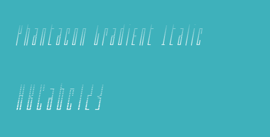 Phantacon Gradient Italic